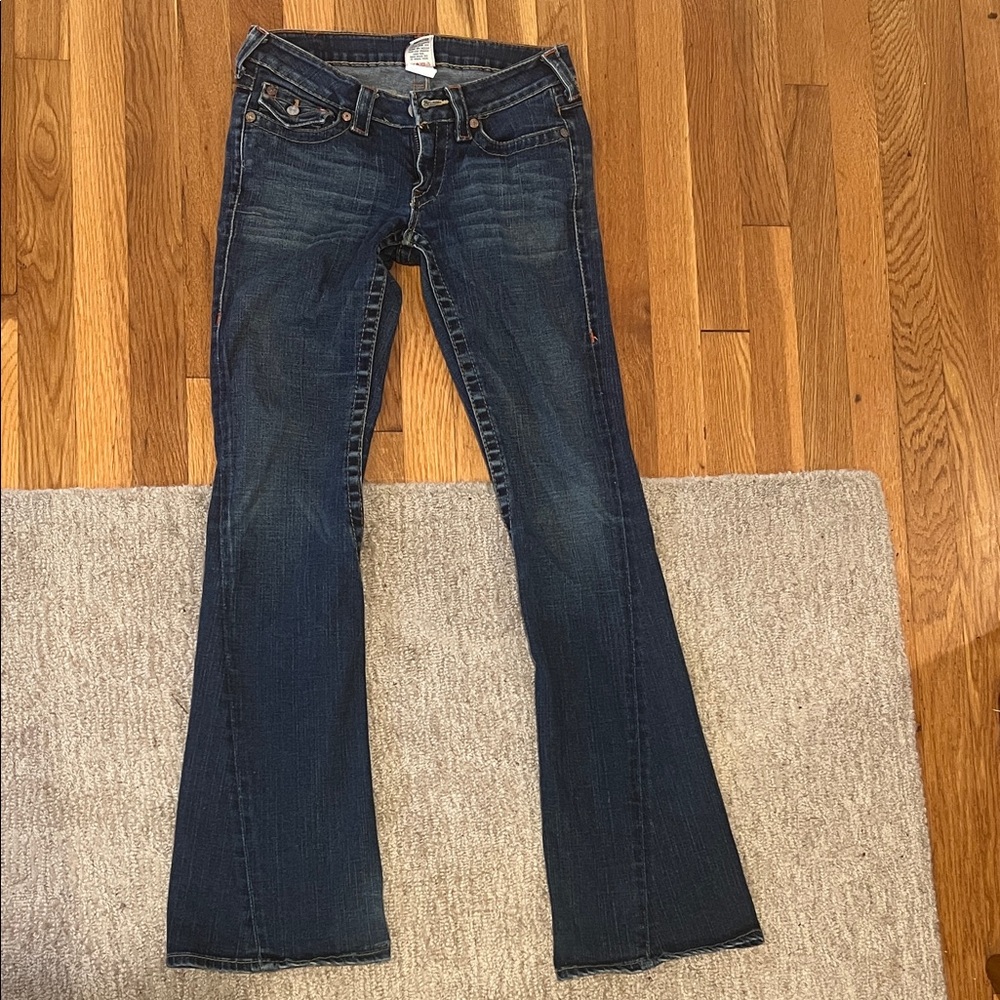 True Religion Dark Blue Flare Jeans